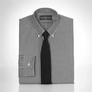 Men's Polo Ralph Lauren Black Gingham Check Shirt